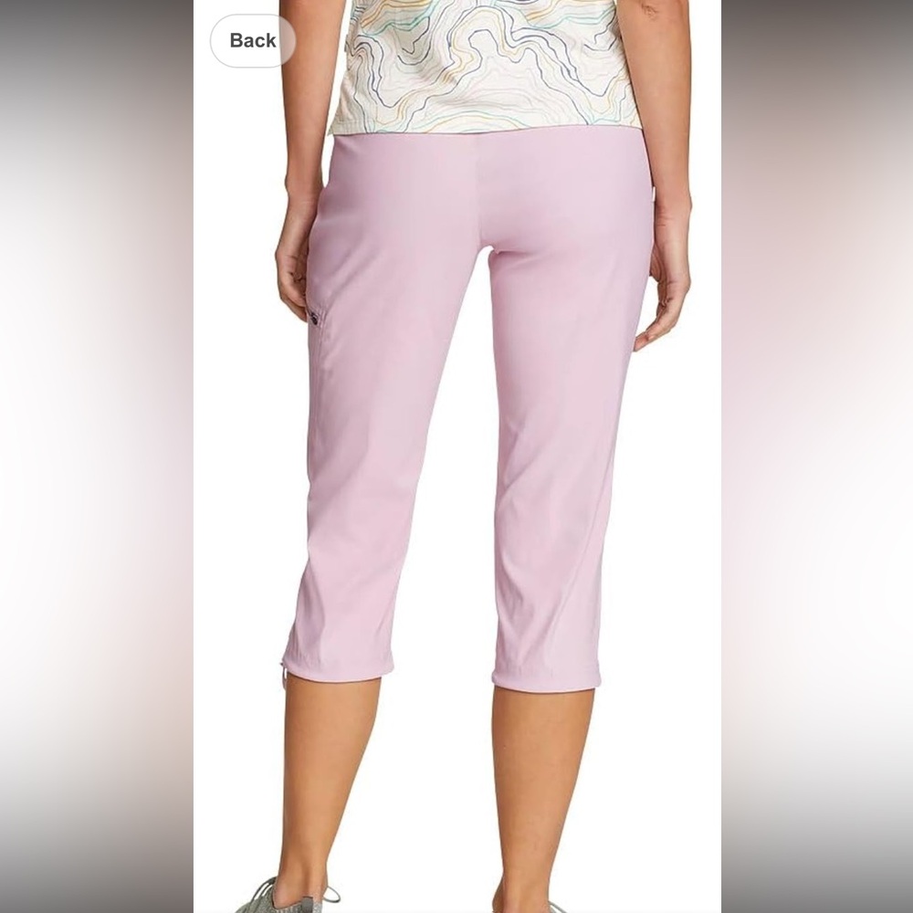 Eddie Bauer Women's Light Plum Women’s 14 Capri Pants - Picture 3 of 14